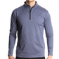 Men's Long Sleeve Quick Dry Sports Running Pullover Half Zipper Solid Color Breathable T-Shirt-3
