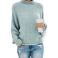 Hot Sale - Loose Solid Color Large Size Turtleneck Sweater-8