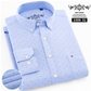 Men's Oxford Plaid Stripe Button Down Collar Shirt-10