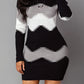 חג המולד חם מכירה 50% חופששמלת סוודר שרוול ארוך תבנית הסוודר שמלת סוודר