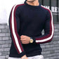 ✨Heißer Verkauf 50% Rabatt✨Herren Waffel-Karierte Sweatshirt-Strickwaren mit Rundhals ausschnitt