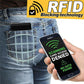 RFID bloqueo aluminio cartera tarjetas de crédito titular