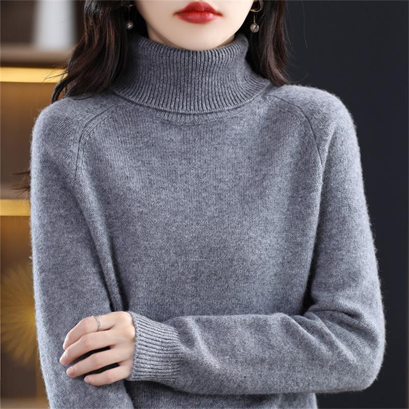 🔥2023 New Hot Sale 50% Off🔥Women's High -Neck Knit Wool Sweater（Buy 2 free shipping）