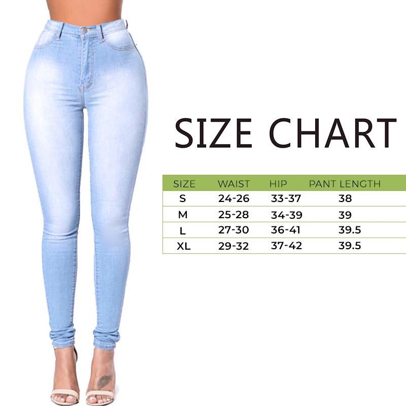 Women Stretch Jeans Slim Fit Pencil Pants-7