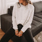 Sweater casual blouse met lange mouwen voor dames