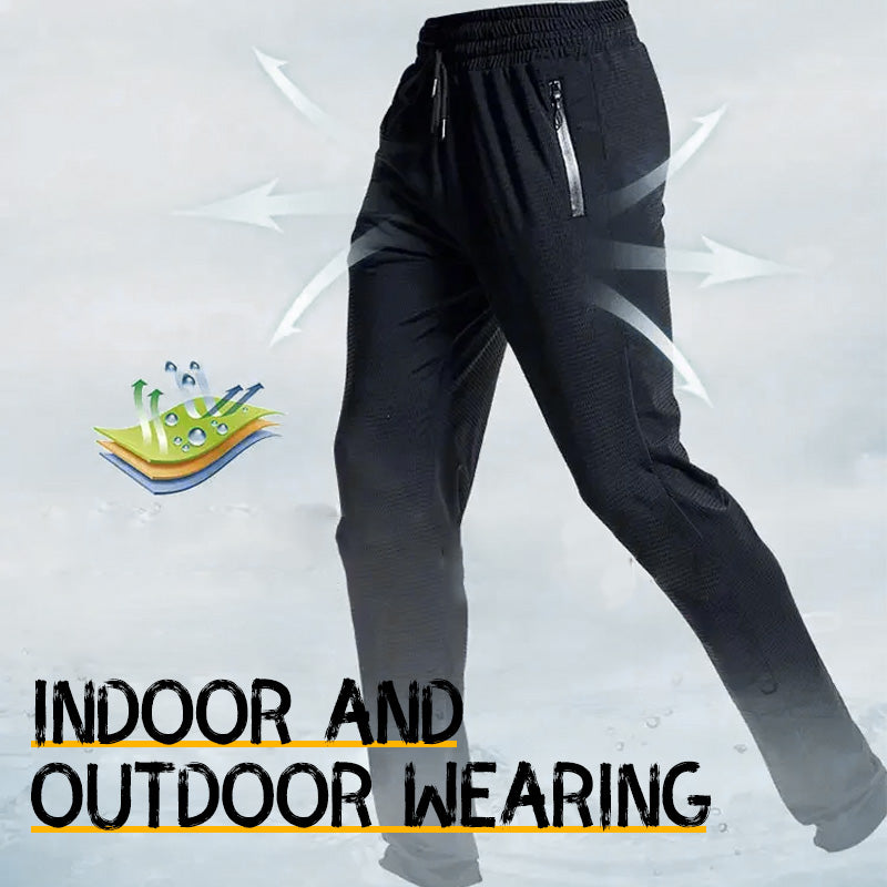 Men's Ice Silk Casual Pants-1
