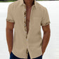 Men's Casual Plaid Collar Button Shirt-1