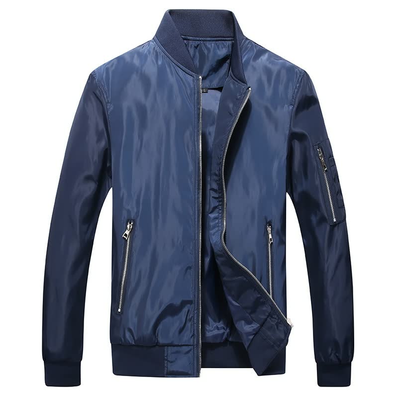Men's Fashion Casual Solid Jacket-11