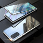 Custodia magnetica per telefono a doppio lato in vetro temperato per Samsung