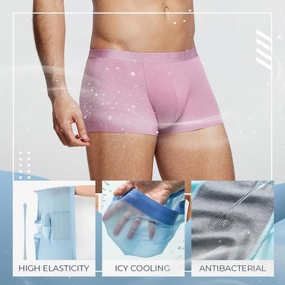 HOTSÄLJNINGMäns Ice Silk Boxer Shorts underkläder