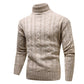 Acheter 2 livraison gratuitePull à col roulé en tricot à la mode pour hommes