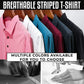 Men's Breathable Striped T-shirt-5