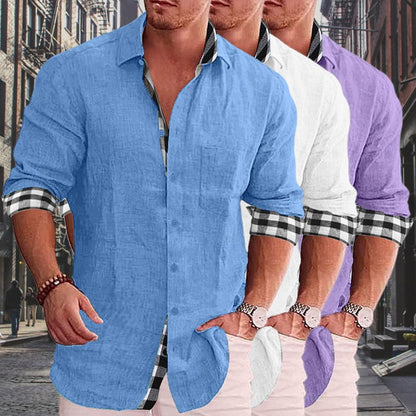 2022 Summer Gentleman Paneled Casual Buttons Pocket Blouse-14