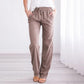 Pantalon Femme Ample Confortable En Lin-coton