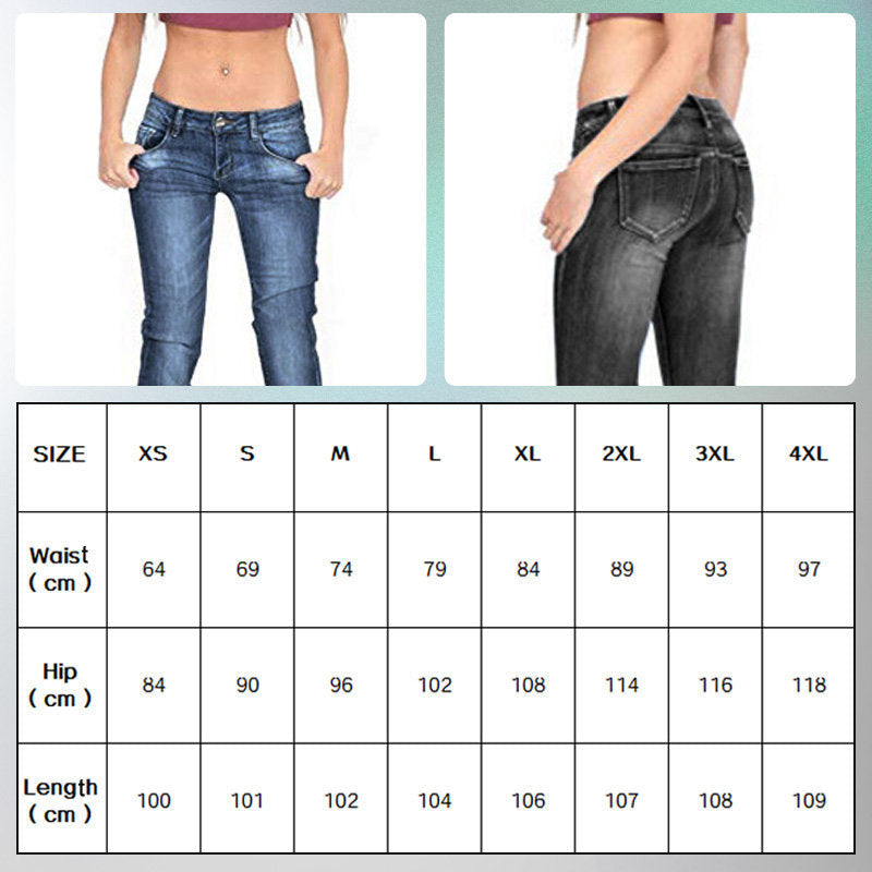 Women's Skinny Flare Jeans-1