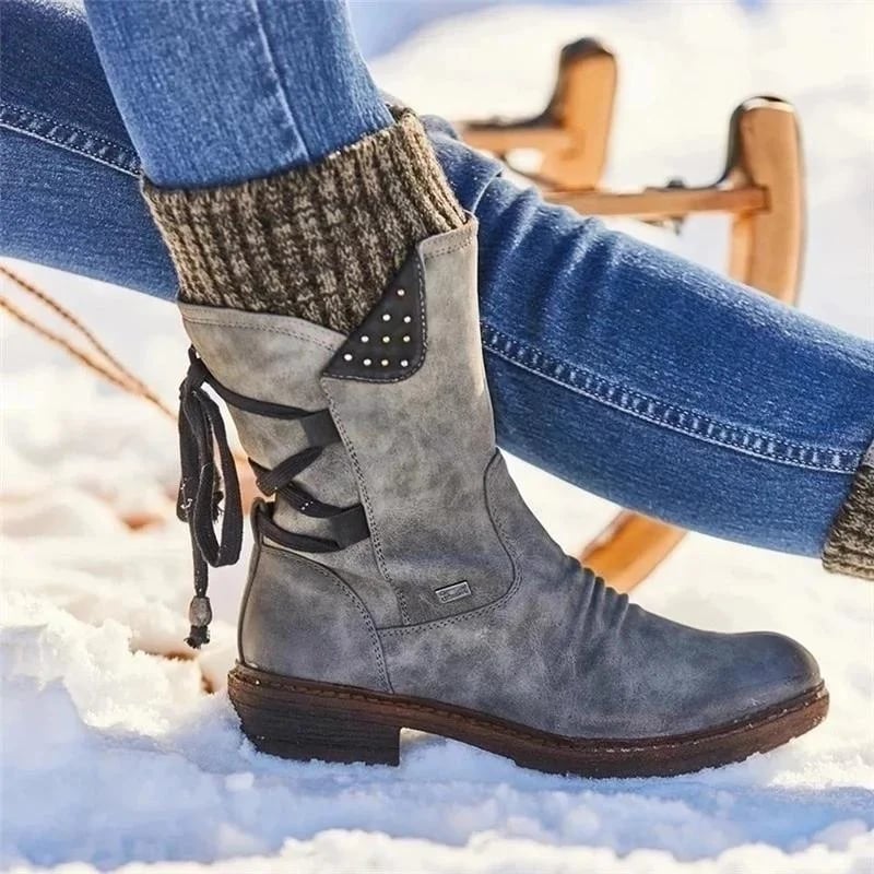 Noël pré-vente 49% OFF - PREMIUM bottes imperméables à glissière mi-mollet