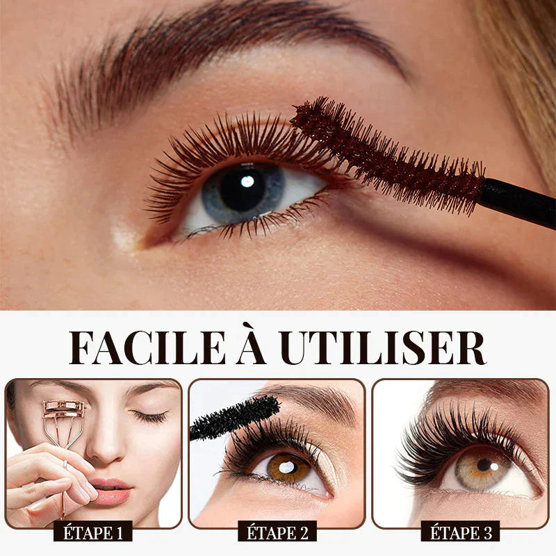 Langlebige wasserdichte Mascara 4D Seiden faser Wimpern