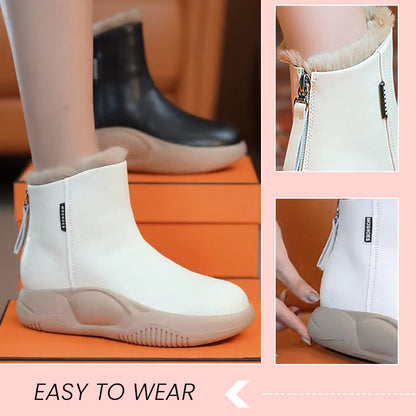 🔥Last day promotion 50% off🔥Women's Fleece Ankle Boots Platform Booties