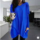 Comfortable Solid Color Loose Casual Long Sleeve T-Shirt-14