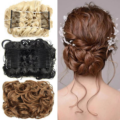 Clip de peigne bouclé Chignon