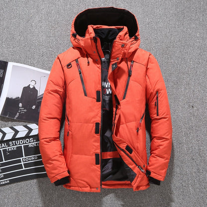 🔥Christmas Hot Sale Free Shipping🔥Men’s White Duck Down Parka Winter Warm Jacket