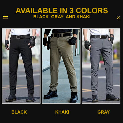 Men's High Stretch Slim Fit Tactical Pants-3