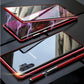 Samsung için manyetik temperli cam çift taraflı telefon kılıfı