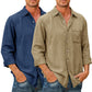 Men's High Quality Denim Shirts Long Sleeve-BUY 1 GET 1 FREE-13