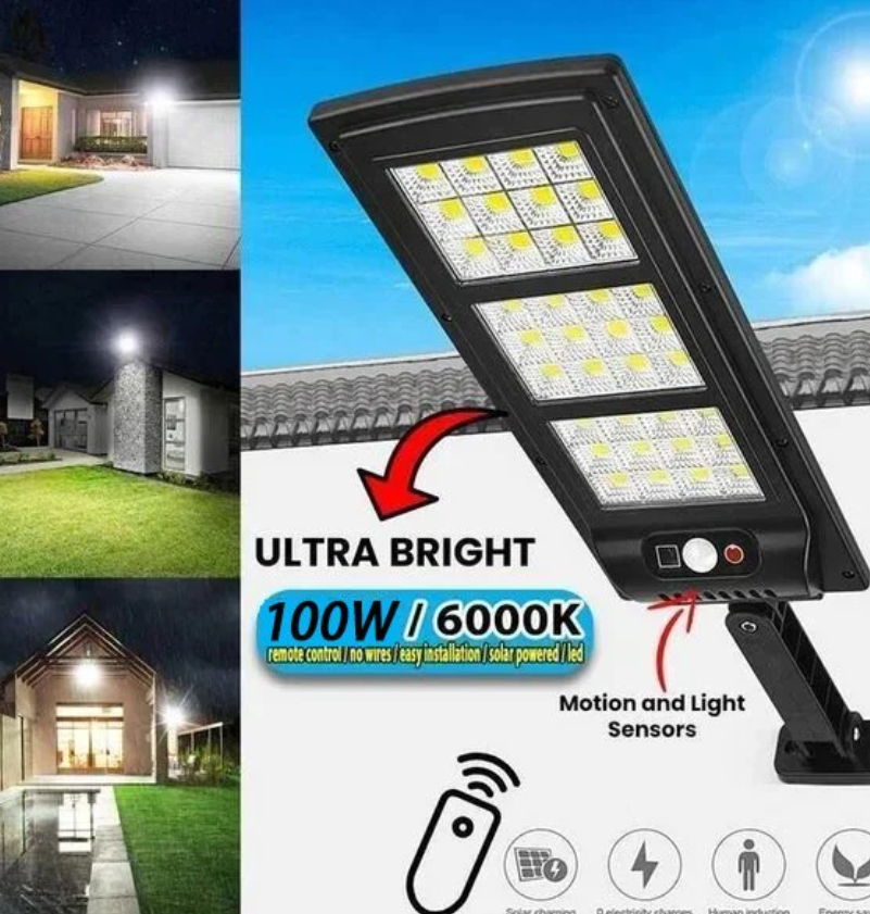 🌟Kjøp 2 FRI SKIP💡SOLAR LED-LAPP 6000K🌟