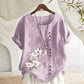 Floral Cotton Linen Shirt-6