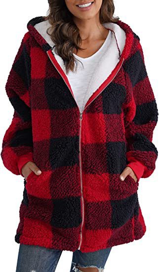 🔥Osta 2 ilmainen toimitus🔥Naisten vetoketju Fleece Oversize Huppari (50%ALENNUS)