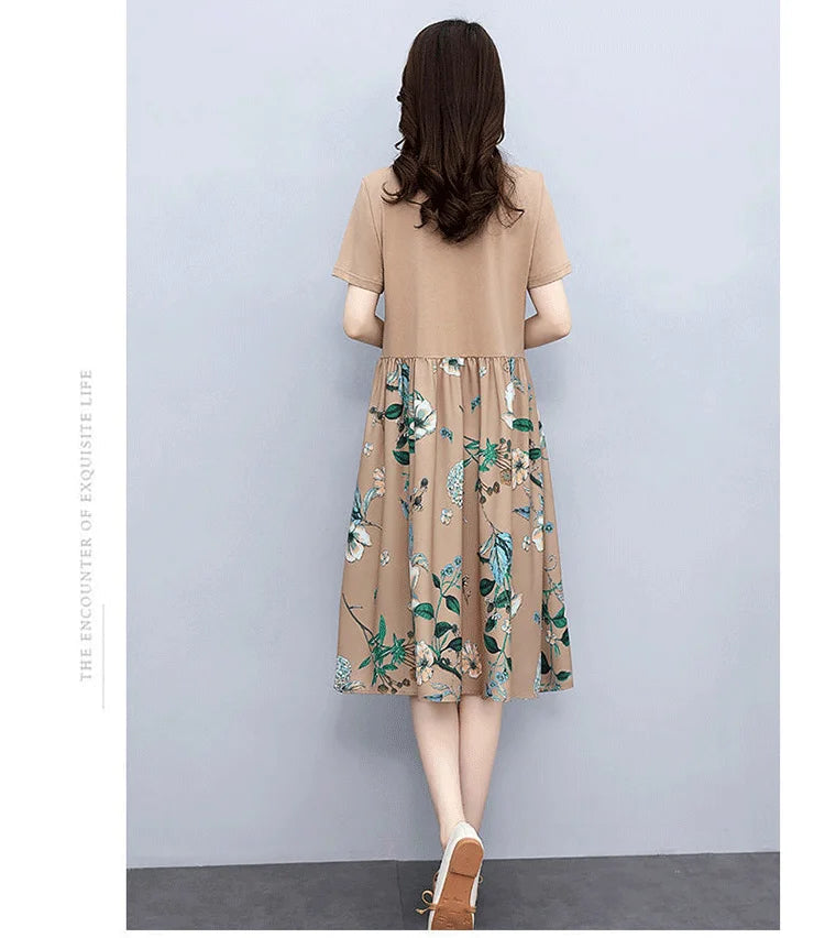 High-end Cotton and Linen Dress-4