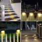 Lâmpada solar LED Path Staircase Outdoor Waterproof Wall Light
