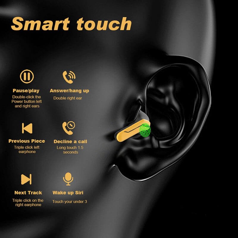 🔥Promoção do último dia 50% de desconto🔥Wireless Ultra-Low Latency WI-FI Stereo Sound Noise Cancelling Earbuds