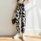 Ice Silk Printed Casual Pants For Women-6