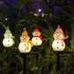 ⏳Último día con un 50% de descuento⏳Ventas de Navidad-Lámpara solar impermeable del muñeco de nieve