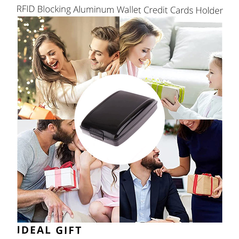 🔥Black Friday promotion 50 % off discount🔥RFID Blocking Aluminum Wallet Credit Cards Holder