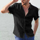Men's solid color short-sleeved shirt-5