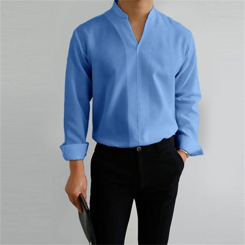 Gentlemans Simple Design Casual Shirt-2