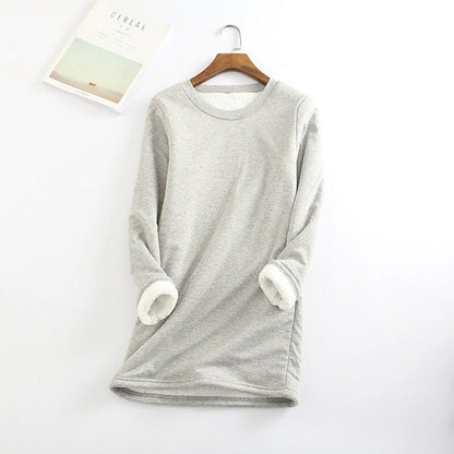 🔥Winter 2022 Hot Deals 50% Off🔥Women‘s NEW Casual Cotton Round Neck Solid Sweatshirt (S-5XL)