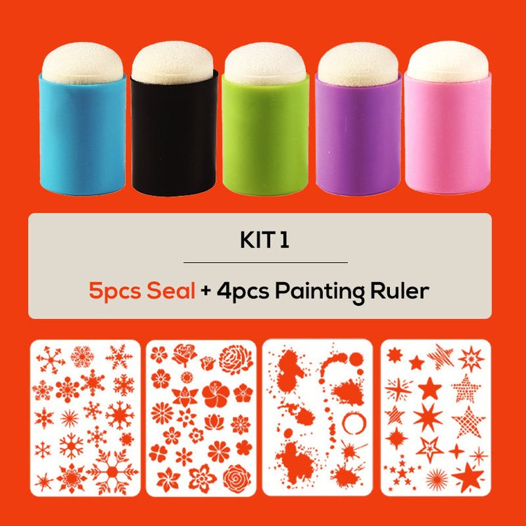 DIY Sponge Finger Painting Kit