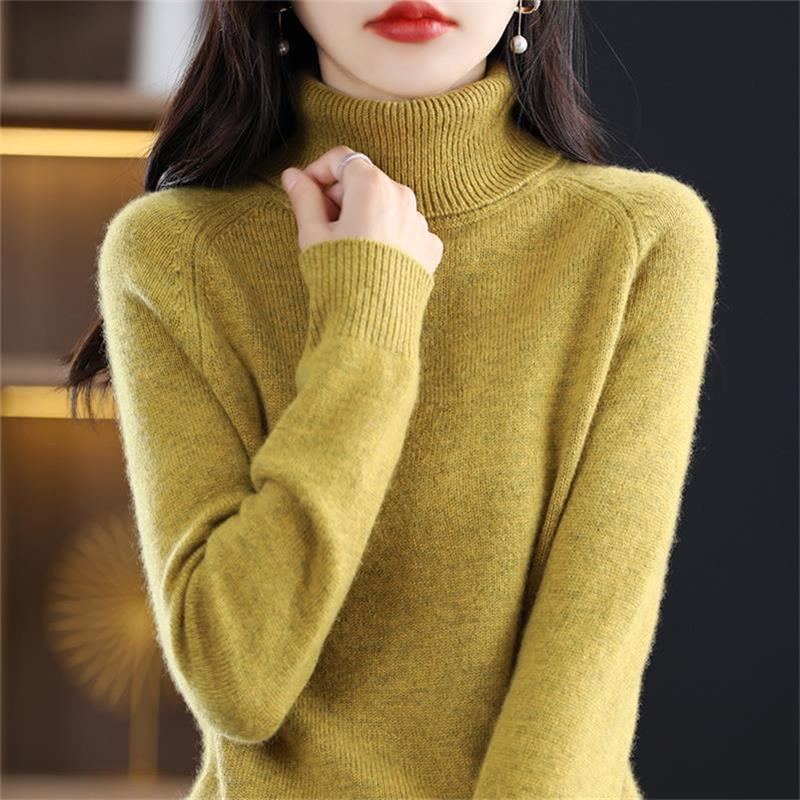 🔥2023 New Hot Sale 50% Off🔥Women's High -Neck Knit Wool Sweater（Buy 2 free shipping）