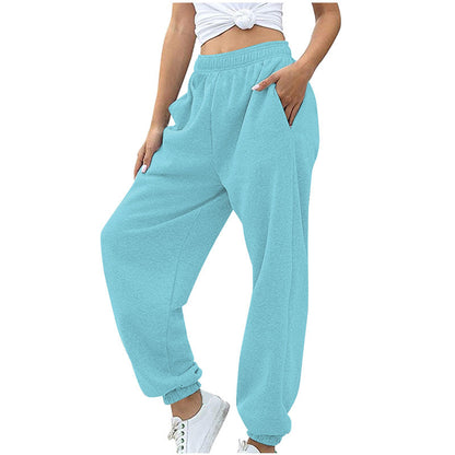 Women's High Waist Wide Leg Jogger Pants