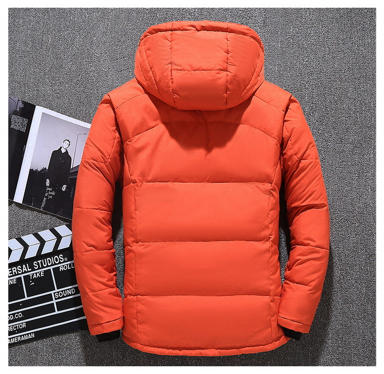 Kerst Hot Sale Gratis VerzendingWitte Duck Down Parka Winter Warm Jacket voor heren