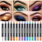 15 color resaltador sombra de ojos lápiz impermeable brillo sombra de ojos lápiz
