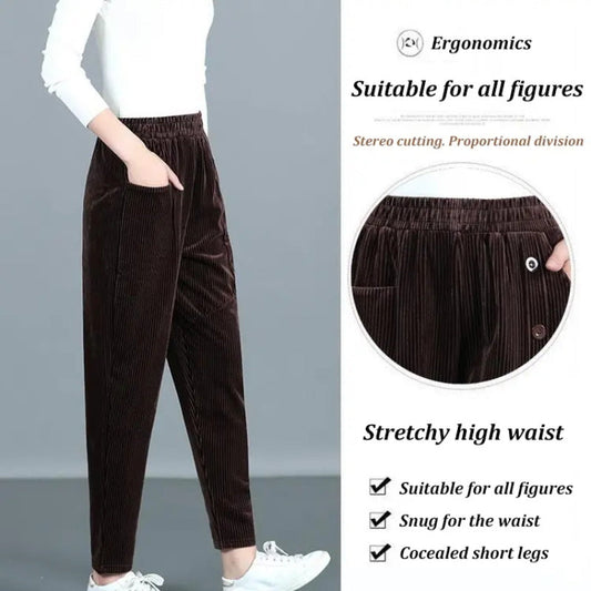 🔥Buy 2 free shipping🔥Women’s Warm Corduroy High Waist Pants