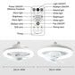 ✨Zeitlich begrenzter Rabatt✨360-Grad-Rotations-LED-Lüfter lampe