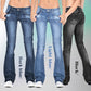 Women's Skinny Flare Jeans-6