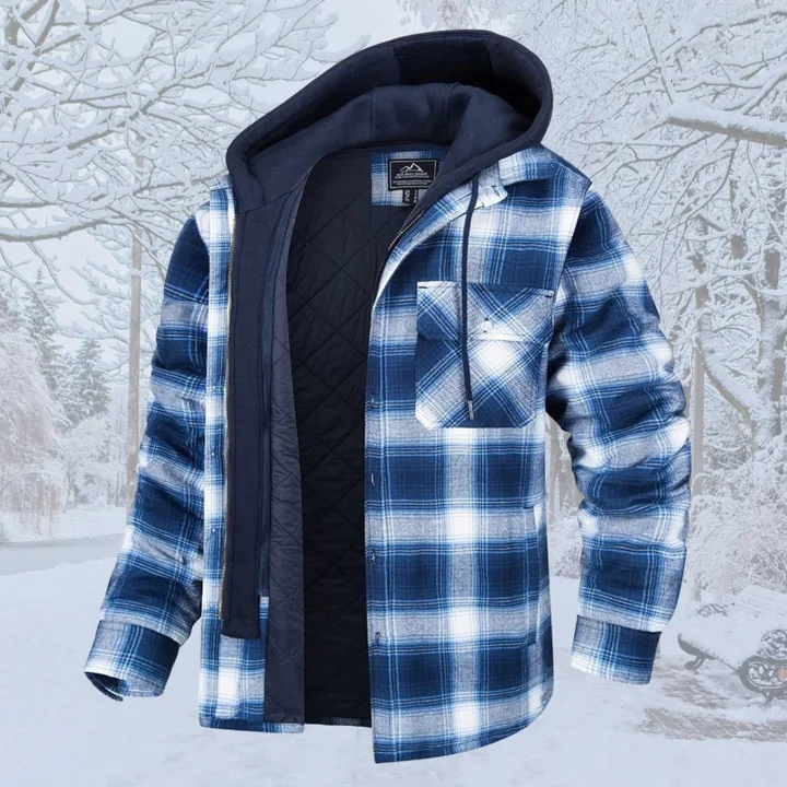 Men's Warm Winter Jacket (Detachable hat) - Free Shipping-4