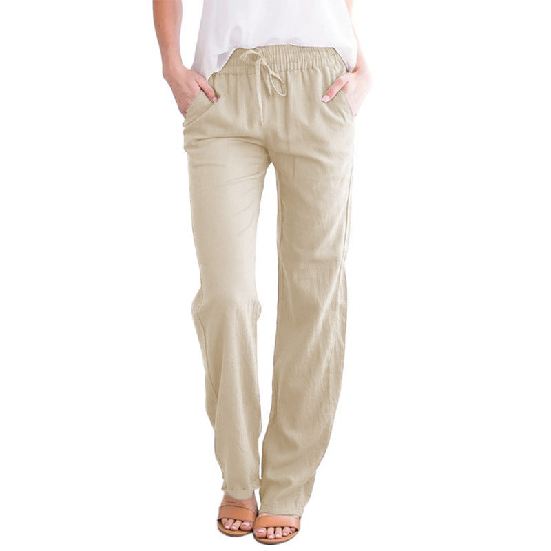 Women's Loose Comfy Linen-cotton Pants